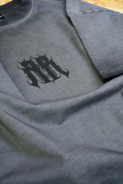 oversize Shirt "RR" grey fade