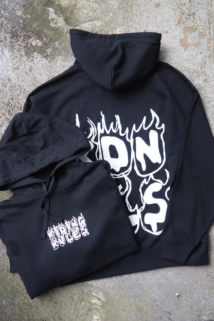 Hoodie "FLAMES" black