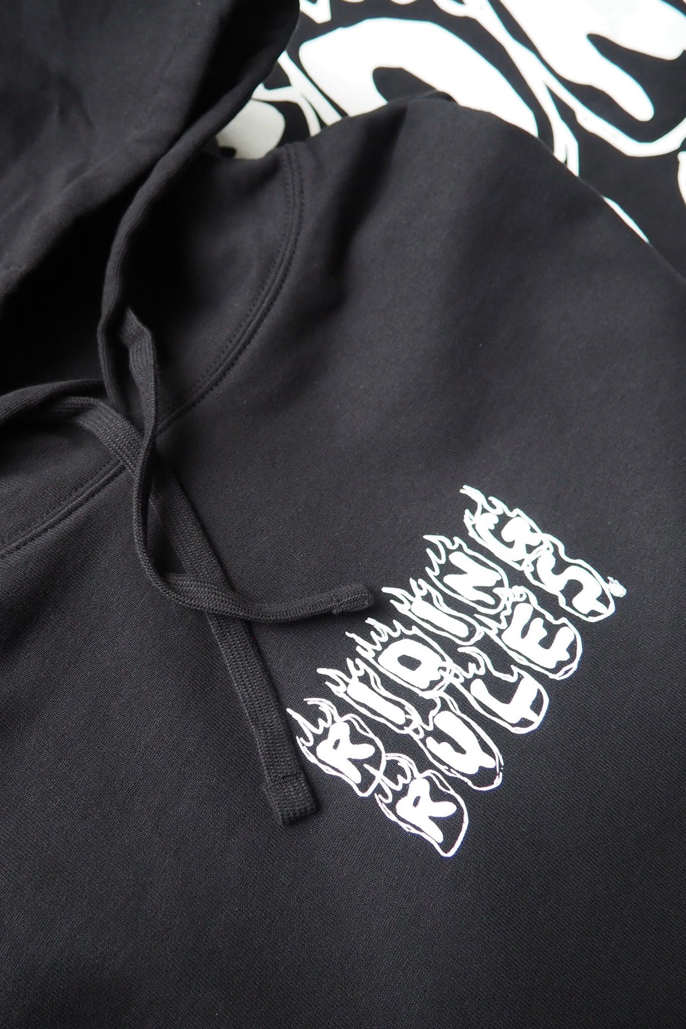 Hoodie "FLAMES" black