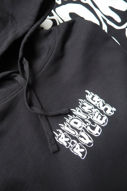 Hoodie "FLAMES" black