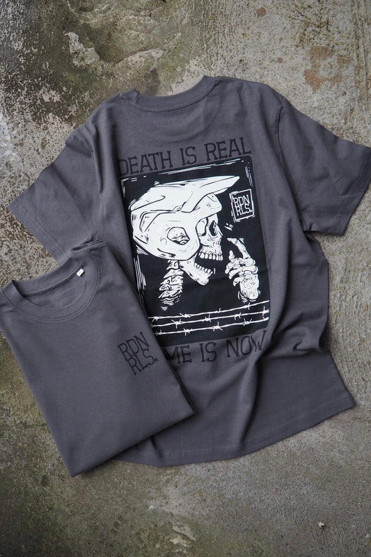 Shirt "DEATH IS REAL" grey