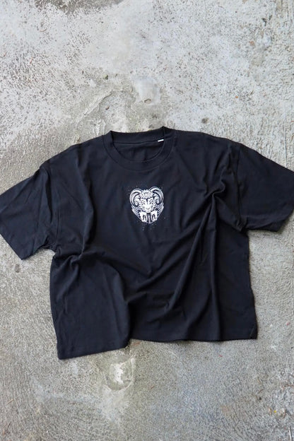 boxy Cropshirt "BLACK MASS" 26