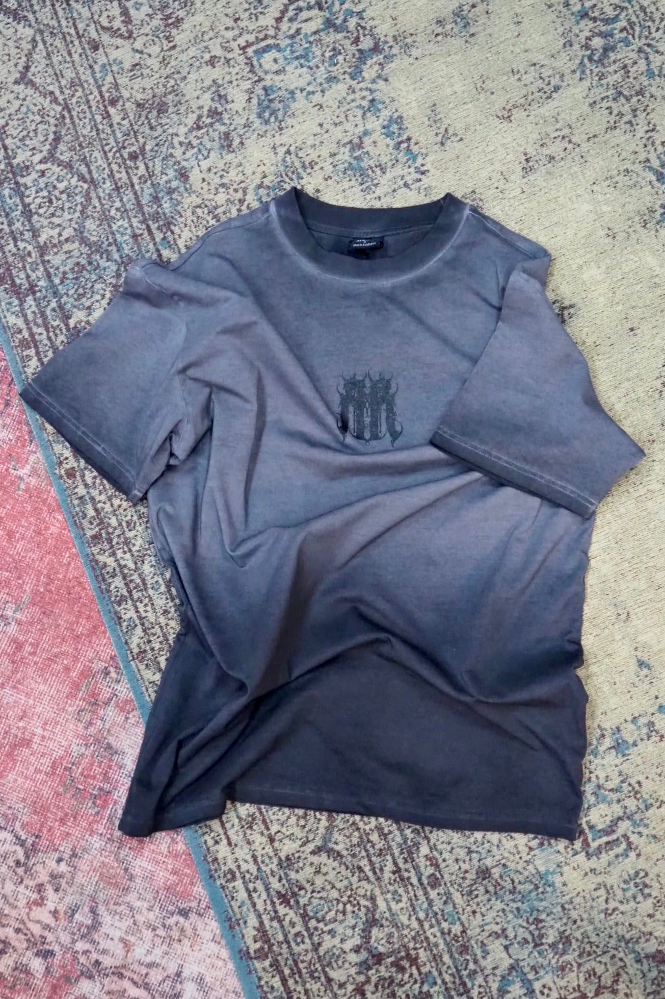 oversize Shirt "RR" grey fade