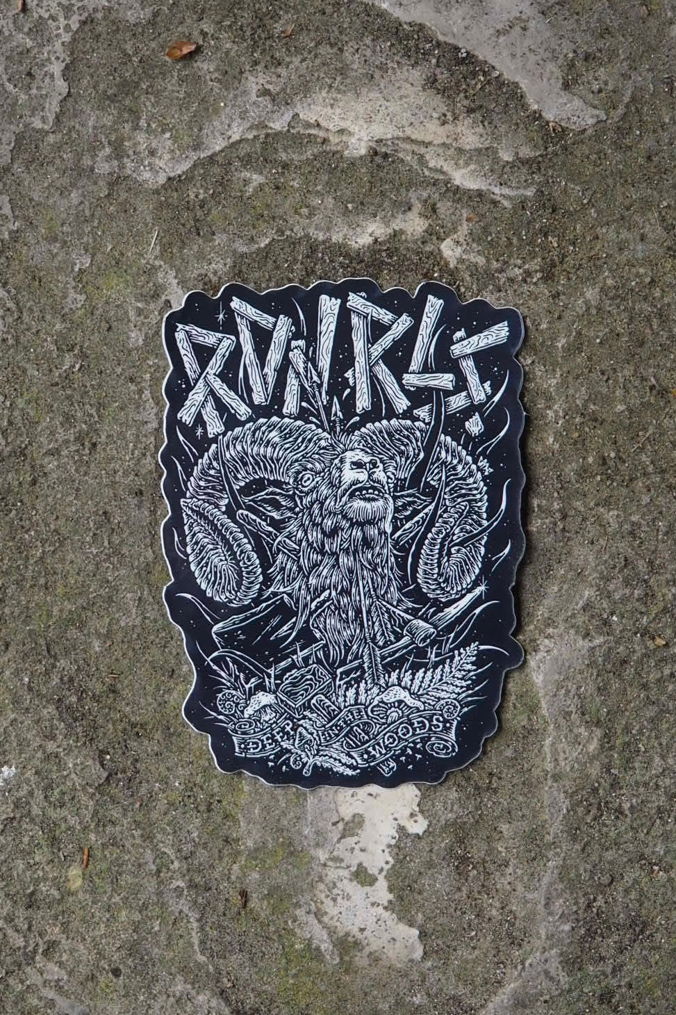 Sticker "DEEP IN THE WOODS"