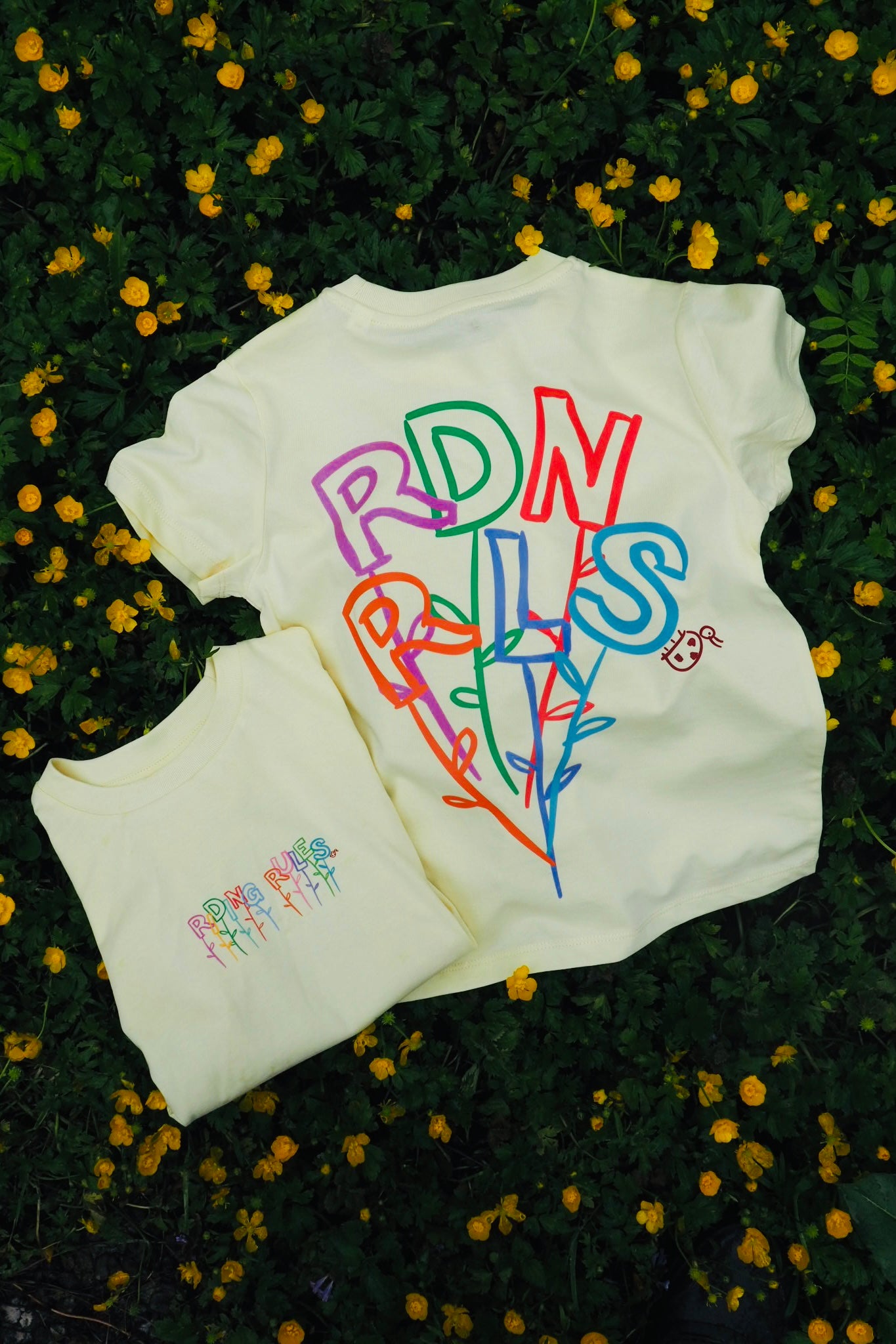 KIDS Shirt "FLOWERS" butter