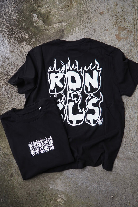 Shirt "FLAMES" black