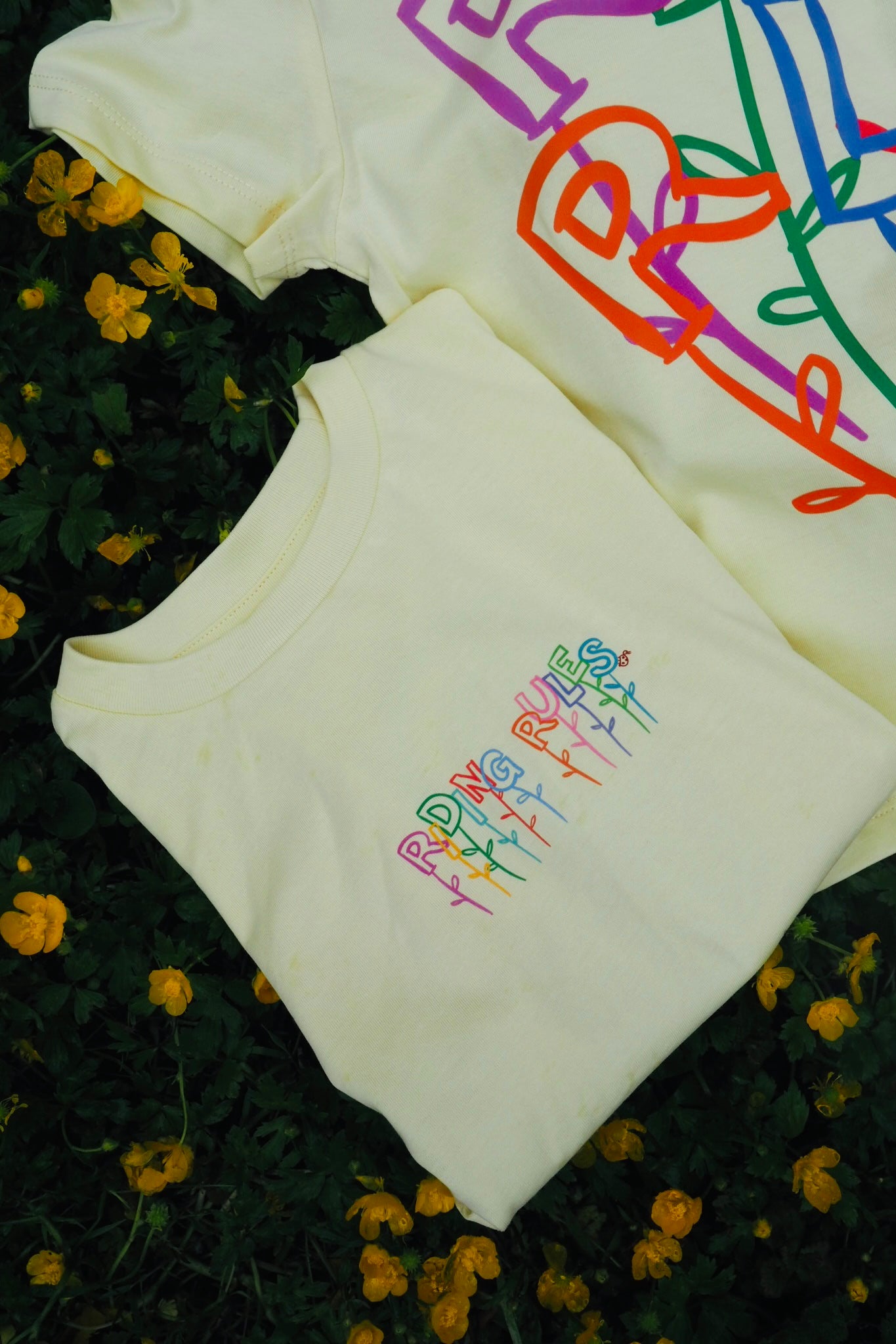 KIDS Shirt "FLOWERS" butter
