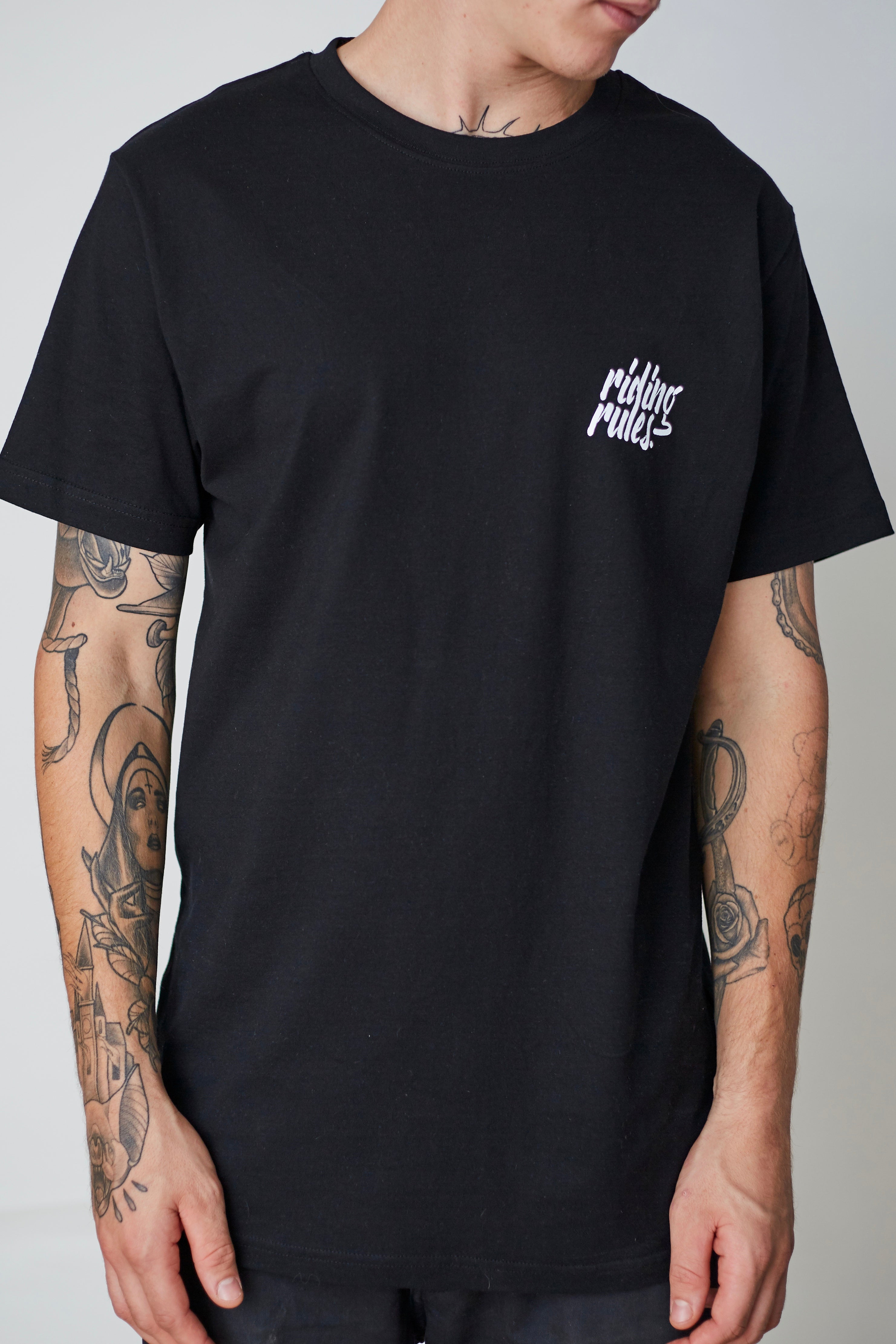 T-Shirt "Slogan" black