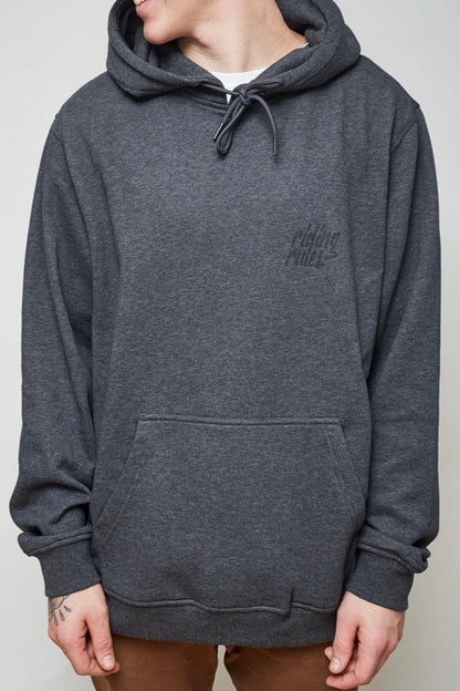 Hoodie "SLOGAN" plain grey