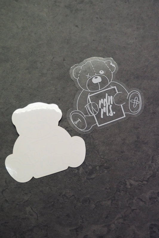 Sticker "TEDDY" white