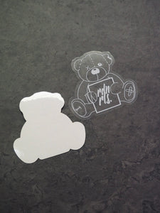 Sticker "Teddy" wht